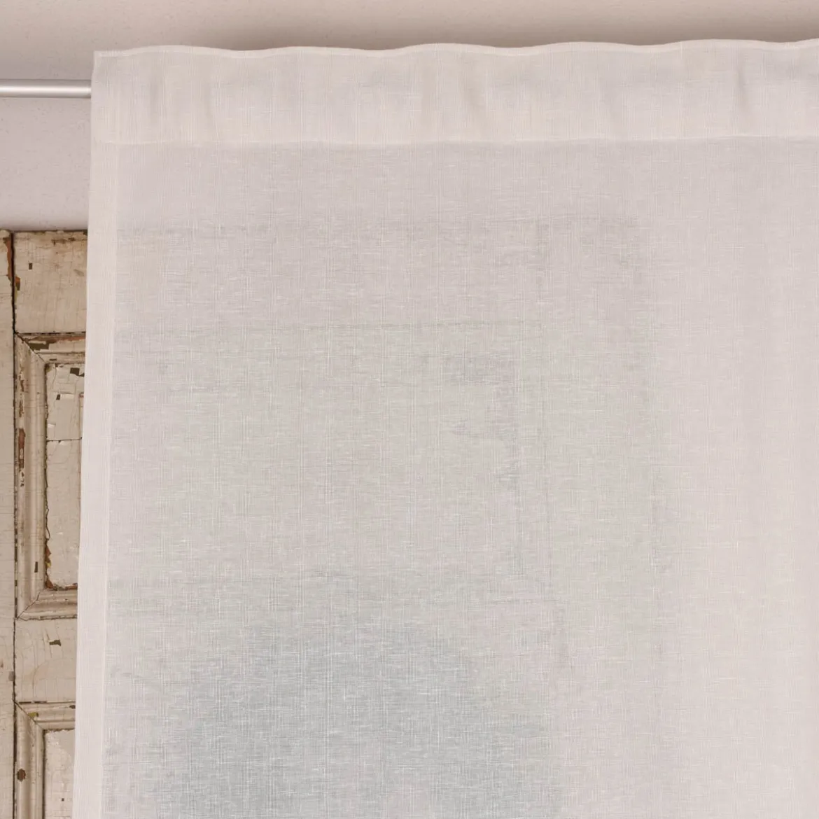 SCHÖNER LEBEN. Gardine Leinenstruktur EASY LINEN natur 280cm breit und 280cm hoch oder Wunschhöhe