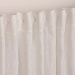 SCHÖNER LEBEN. Gardine Leinenstruktur EASY LINEN natur 280cm breit und 280cm hoch oder Wunschhöhe
