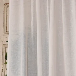 SCHÖNER LEBEN. Gardine Leinenstruktur EASY LINEN natur 140cm breit und 280cm hoch oder Wunschhöhe