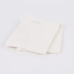SCHÖNER LEBEN. Geschirrtuch 2er Set Bio Ramie Leinenoptik einfarbig cremeweiß 40x70cm