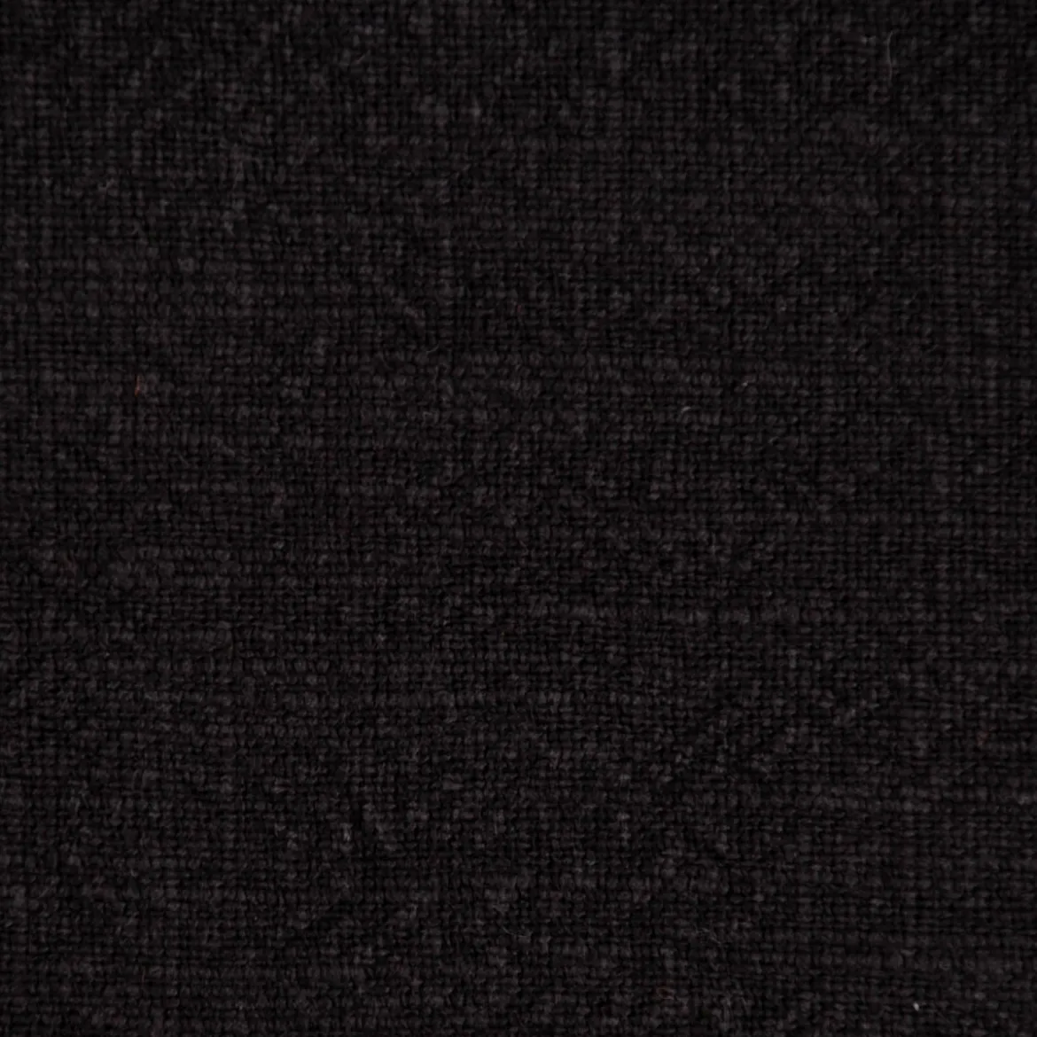 SCHÖNER LEBEN. Geschirrtuch 2er Set Bio Ramie Leinenoptik einfarbig schwarz 40x70cm