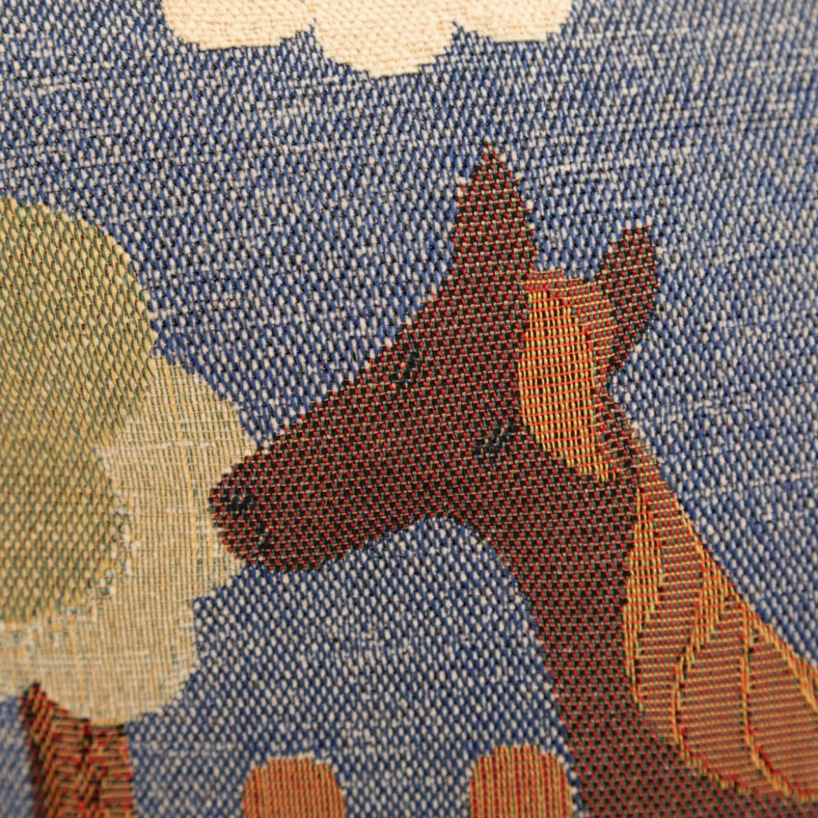 SCHÖNER LEBEN. Gobelin Kissenhülle Pferd bunt 42x42cm