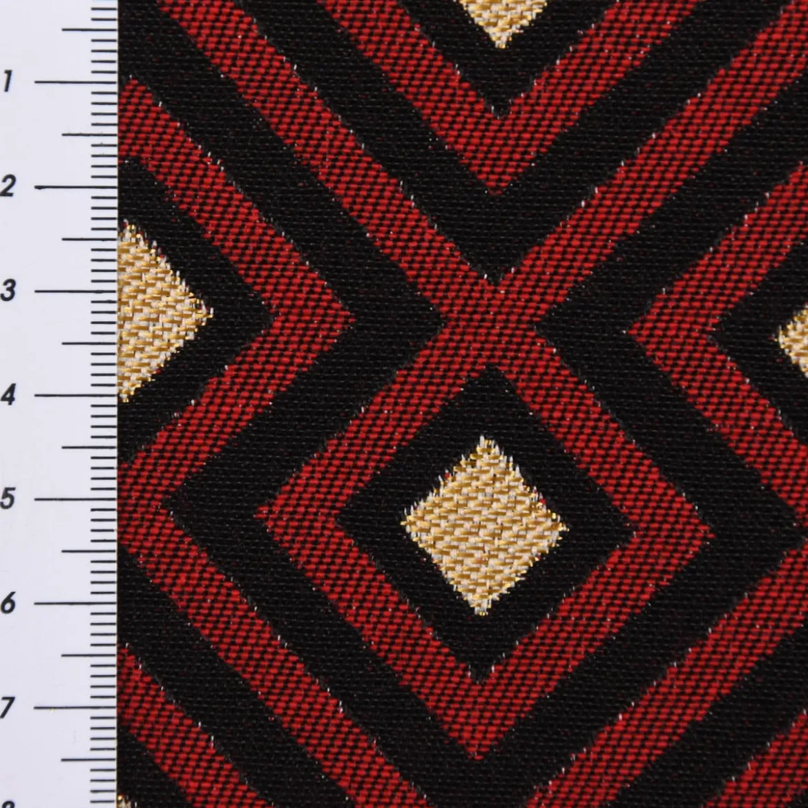 SCHÖNER LEBEN. Kissenhülle Art Deco Rauten Retro rot schwarz goldfarbig verschiedene Größen