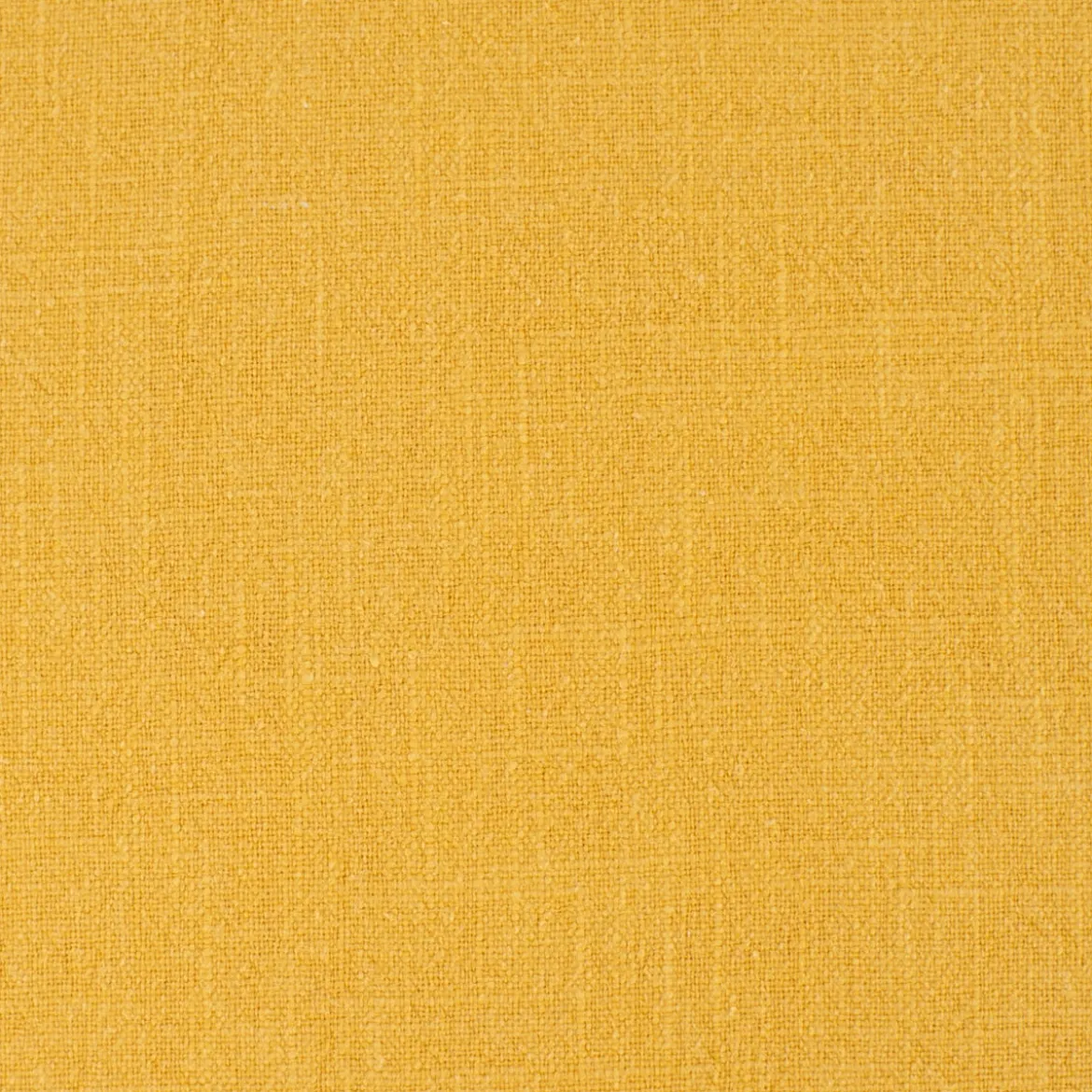 SCHÖNER LEBEN. Kissenhülle Bio Ramie Leinenoptik einfarbig senfgelb 50x50cm