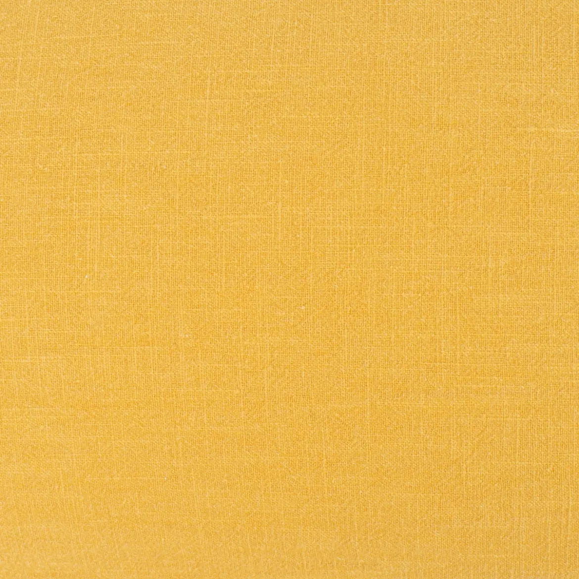SCHÖNER LEBEN. Kissenhülle Bio Ramie Leinenoptik einfarbig senfgelb 30x50cm