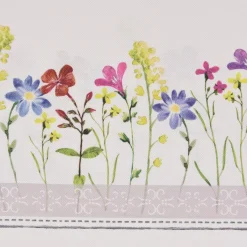 SCHÖNER LEBEN. Kissenhülle Blumen Streifen Spitze ecru bunt verschiedene Größen