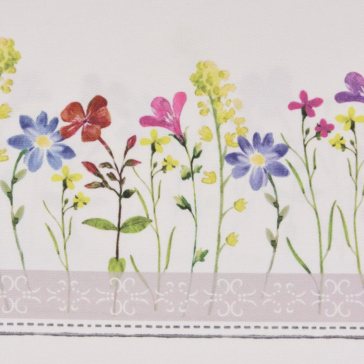 SCHÖNER LEBEN. Kissenhülle Blumen Streifen Spitze ecru bunt verschiedene Größen