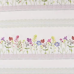SCHÖNER LEBEN. Kissenhülle Blumen Streifen Spitze ecru bunt verschiedene Größen