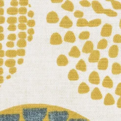 SCHÖNER LEBEN. Kissenhülle Casa Saffron Kreise creme grau braun 40x40cm