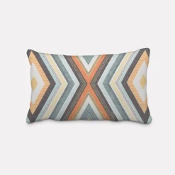 SCHÖNER LEBEN. Kissenhülle Clarke & Clarke STUDIO G geometrisch Ethno Raute creme bunt verschiedene Größen