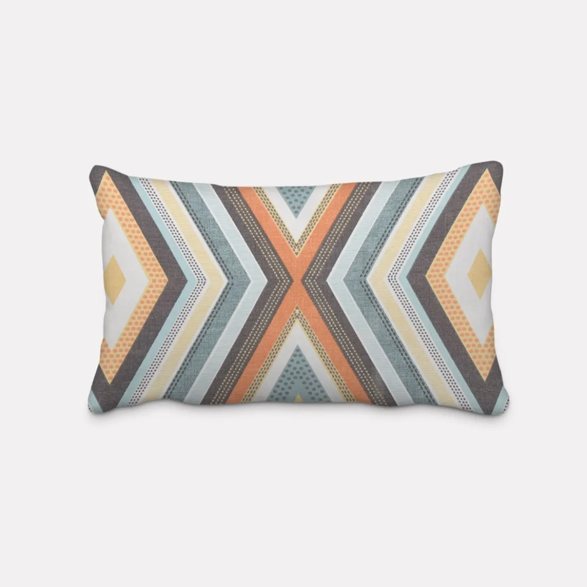 SCHÖNER LEBEN. Kissenhülle Clarke & Clarke STUDIO G geometrisch Ethno Raute creme bunt verschiedene Größen