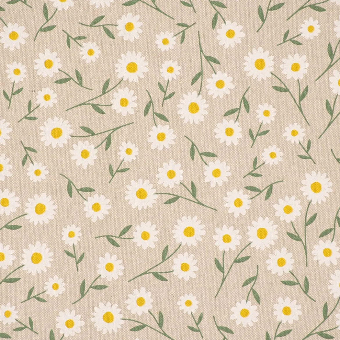 SCHÖNER LEBEN. Kissenhülle Daisy Sweet Field Gänseblümchen Leinenlook hellblau oder natur weiß versch. Größen