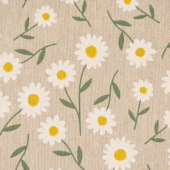 SCHÖNER LEBEN. Kissenhülle Daisy Sweet Field Gänseblümchen Leinenlook hellblau oder natur weiß versch. Größen