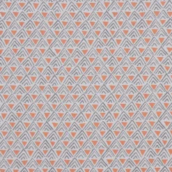 SCHÖNER LEBEN. Kissenhülle Dreiecke Retro weiß grau orange verschiedene Größen