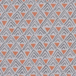 SCHÖNER LEBEN. Kissenhülle Dreiecke Retro weiß grau orange verschiedene Größen