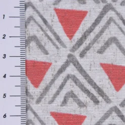 SCHÖNER LEBEN. Kissenhülle Dreiecke Retro weiß grau rot verschiedene Größen