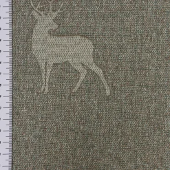 SCHÖNER LEBEN. Kissenhülle dunkle Hirsche braun beige türkis verschiedene Größen