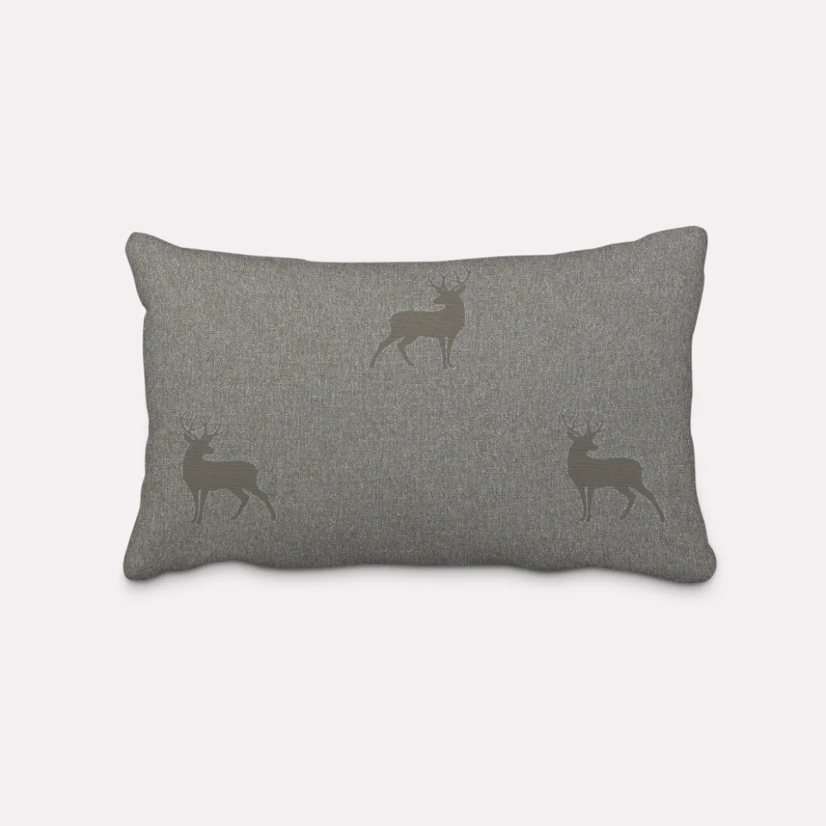 SCHÖNER LEBEN. Kissenhülle dunkle Hirsche braun beige türkis verschiedene Größen