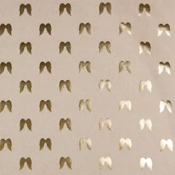 SCHÖNER LEBEN. Kissenhülle Engelsflügel natur gold metallic verschiedene Größen