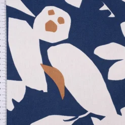 SCHÖNER LEBEN. Kissenhülle Ewazi Blätter Blumen abstrakt blau ecru verschiedene Größen
