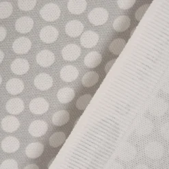 SCHÖNER LEBEN. Kissenhülle Fryett`s Halbpanama Spotty Punkte hellgrau verschiedene Größen