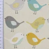 SCHÖNER LEBEN. Kissenhülle Fryett`s Birds Vögel beige grau mint senf verschiedene Größen