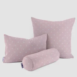 SCHÖNER LEBEN. Kissenhülle Full Stop Punkte candy rosa weiß verschiedene Größen