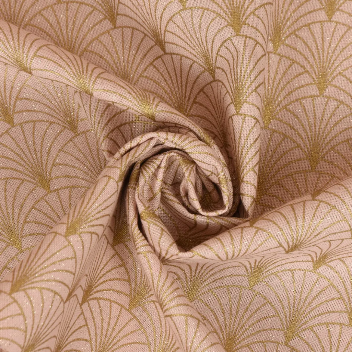 SCHÖNER LEBEN. Kissenhülle Glamour Schuppen Fächer rosa gold verschiedene Größen
