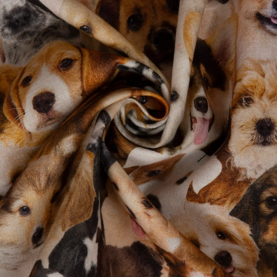 SCHÖNER LEBEN. Kissenhülle Hunde Welpen braun weiß schwarz verschiedene Größen