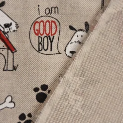 SCHÖNER LEBEN. Kissenhülle Hunde Dackel Dogs Life natur weiß rot verschiedene Größen