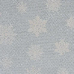 SCHÖNER LEBEN. Kissenhülle Ice Star Schneeflocken Eiskristalle hellblau silberfarbig beige verschiedene Größen