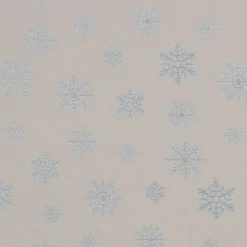 SCHÖNER LEBEN. Kissenhülle Ice Star Schneeflocken Eiskristalle beige hellblau silberfarbig verschiedene Größen