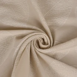 SCHÖNER LEBEN. Kissenhülle Jacquard Blätter hellbeige weiß verschiedene Größen