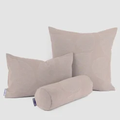 SCHÖNER LEBEN. Kissenhülle Jacquard Blätter hellbeige weiß verschiedene Größen