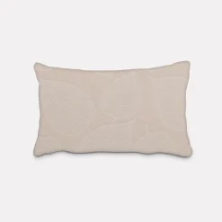 SCHÖNER LEBEN. Kissenhülle Jacquard Blätter hellbeige weiß verschiedene Größen
