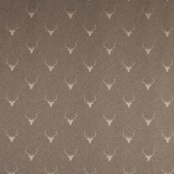 SCHÖNER LEBEN. Kissenhülle Jacquard Hirschkopf mit Geweih braun beige verschiedene Größen