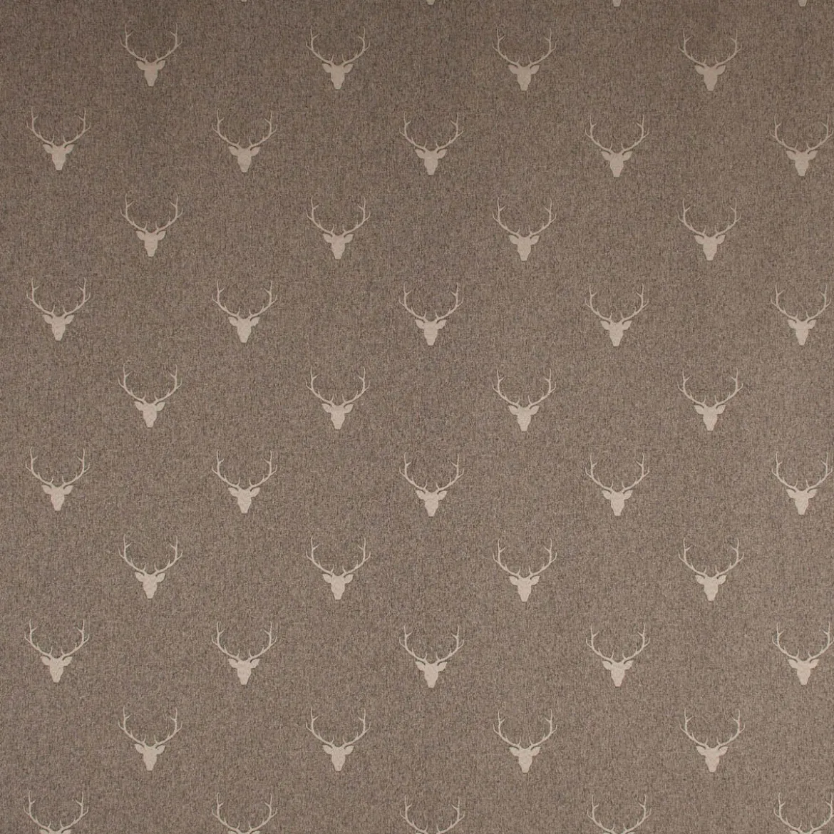 SCHÖNER LEBEN. Kissenhülle Jacquard Hirschkopf mit Geweih braun beige verschiedene Größen