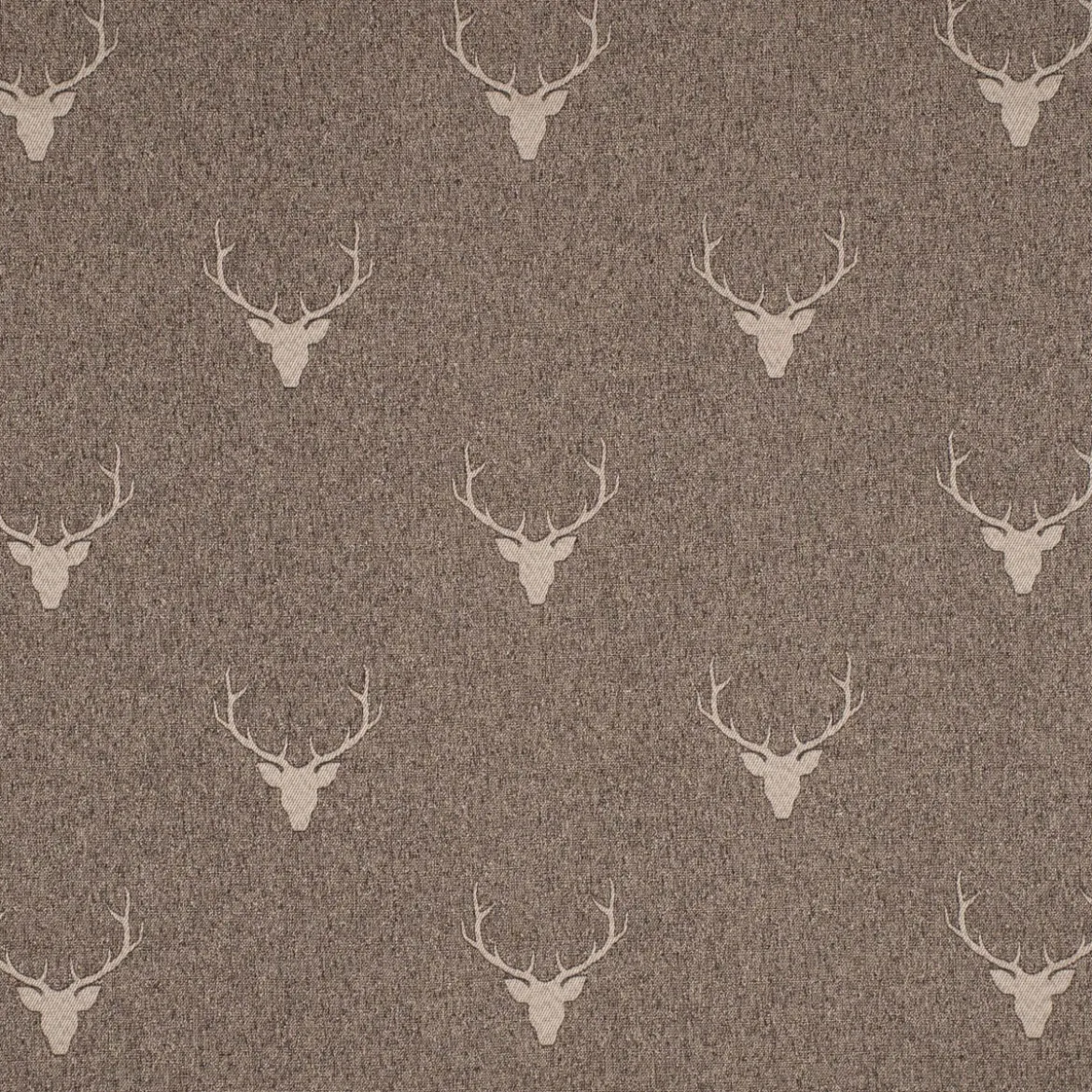 SCHÖNER LEBEN. Kissenhülle Jacquard Hirschkopf mit Geweih braun beige verschiedene Größen