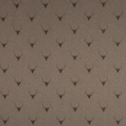 SCHÖNER LEBEN. Kissenhülle Jacquard Hirschkopf mit Geweih braun dunkelbraun verschiedene Größen