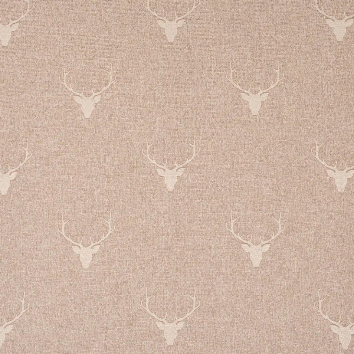 SCHÖNER LEBEN. Kissenhülle Jacquard Hirschkopf mit Geweih beige hellbeige verschiedene Größen