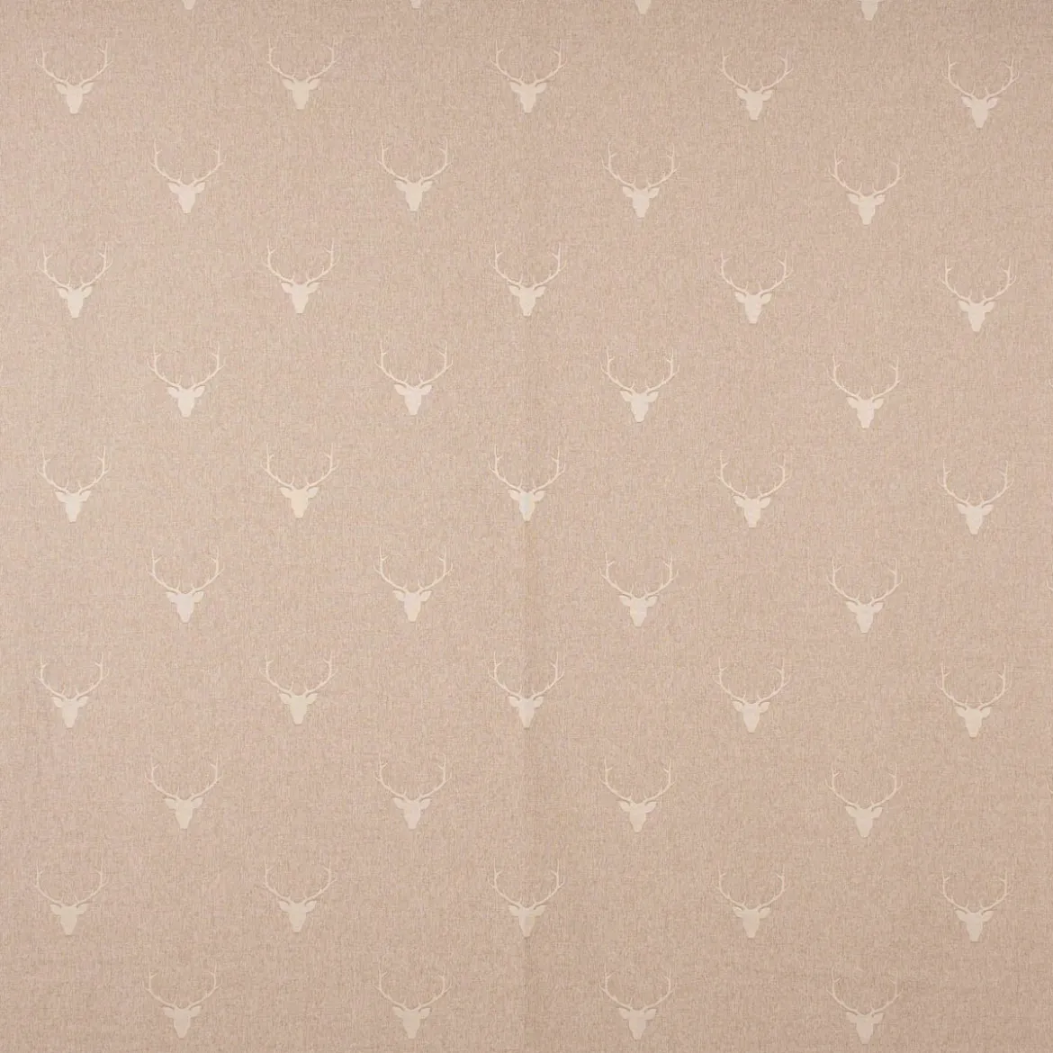 SCHÖNER LEBEN. Kissenhülle Jacquard Hirschkopf mit Geweih beige hellbeige verschiedene Größen