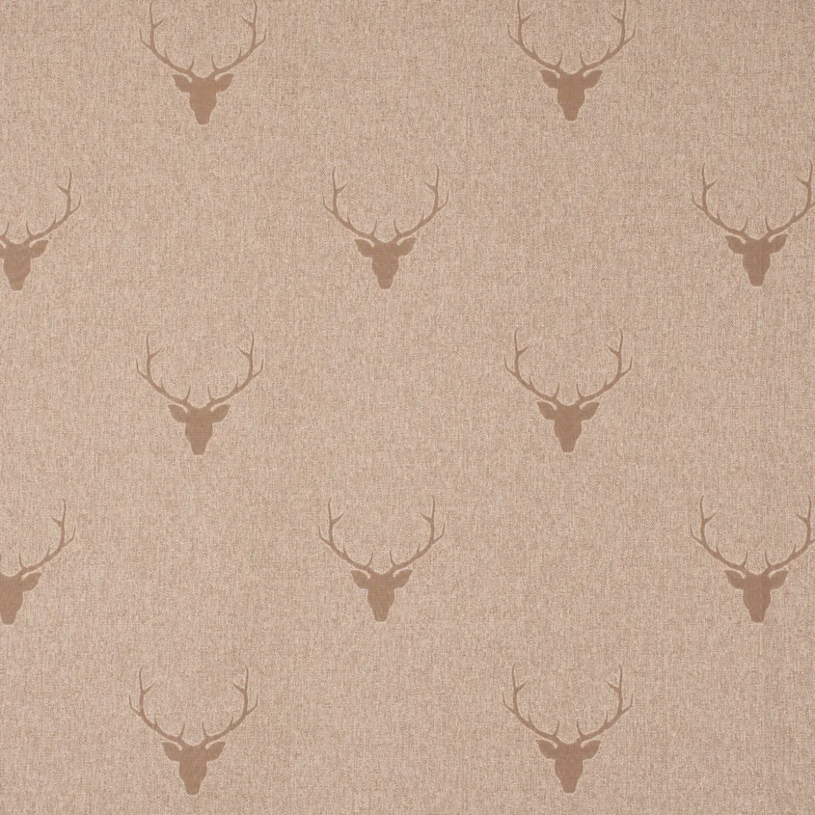 SCHÖNER LEBEN. Kissenhülle Jacquard Hirschkopf mit Geweih beige hellbraun verschiedene Größen