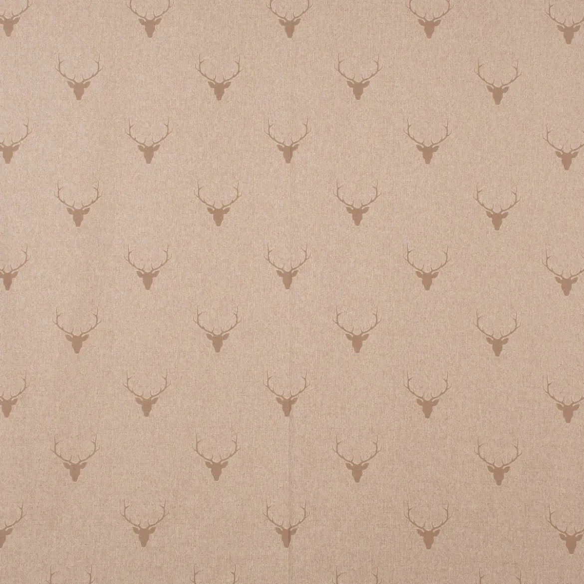 SCHÖNER LEBEN. Kissenhülle Jacquard Hirschkopf mit Geweih beige hellbraun verschiedene Größen