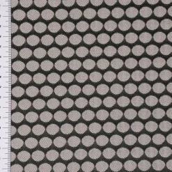 SCHÖNER LEBEN. Kissenhülle Jacquard Punkte schwarz silbergrau verschiedene Größen
