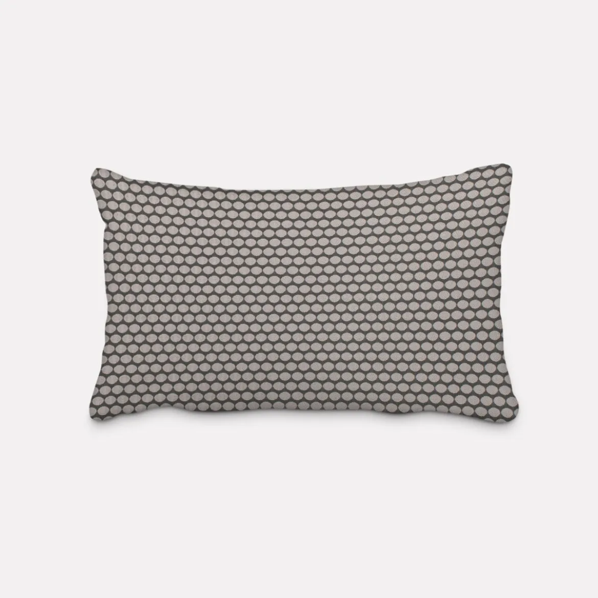 SCHÖNER LEBEN. Kissenhülle Jacquard Punkte schwarz silbergrau verschiedene Größen