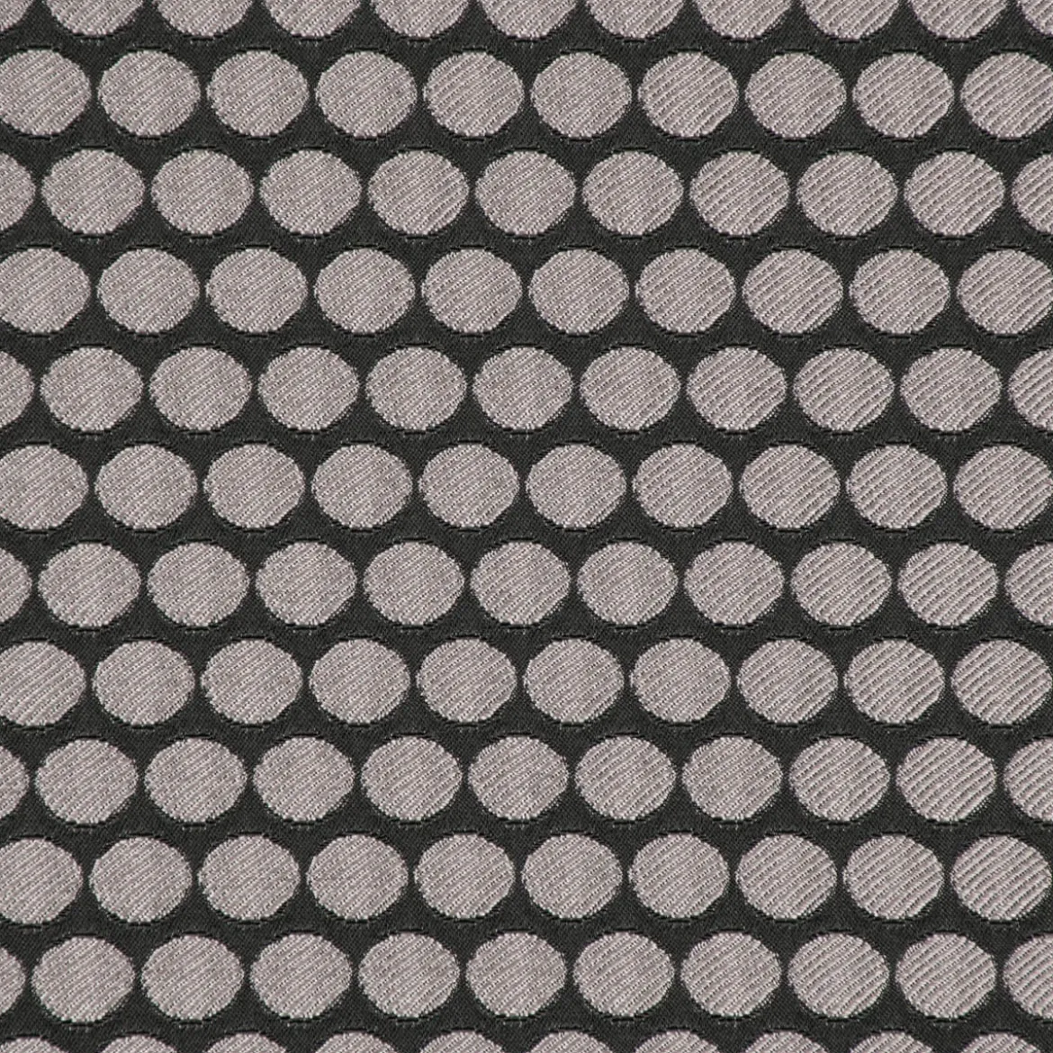 SCHÖNER LEBEN. Kissenhülle Jacquard Punkte schwarz silbergrau verschiedene Größen