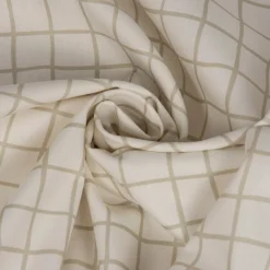 SCHÖNER LEBEN. Kissenhülle Karo Gitter wollweiß beige verschiedene Größen
