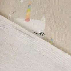 SCHÖNER LEBEN. Kissenhülle Katzen Caticorn beige pastell verschiedene Größen