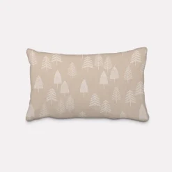 SCHÖNER LEBEN. Kissenhülle Leinenlook Forest Trees Handcraft Bäume abstrakt natur weiß verschiedene Größen