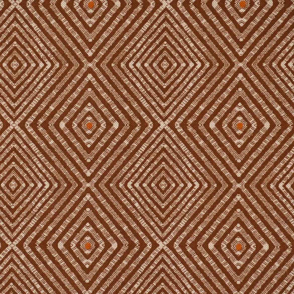 SCHÖNER LEBEN. Kissenhülle Leinenlook Ethnic Diamond Raute Ethno natur braun verschiedene Größen